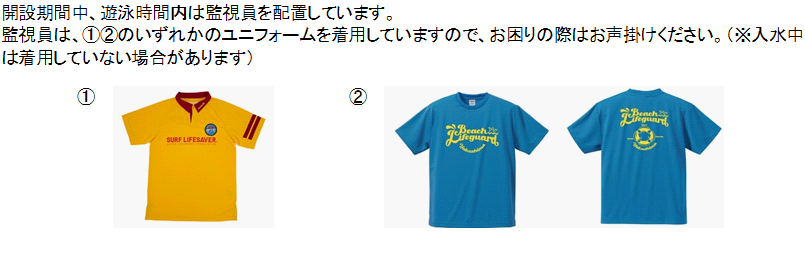 監視員の配置について