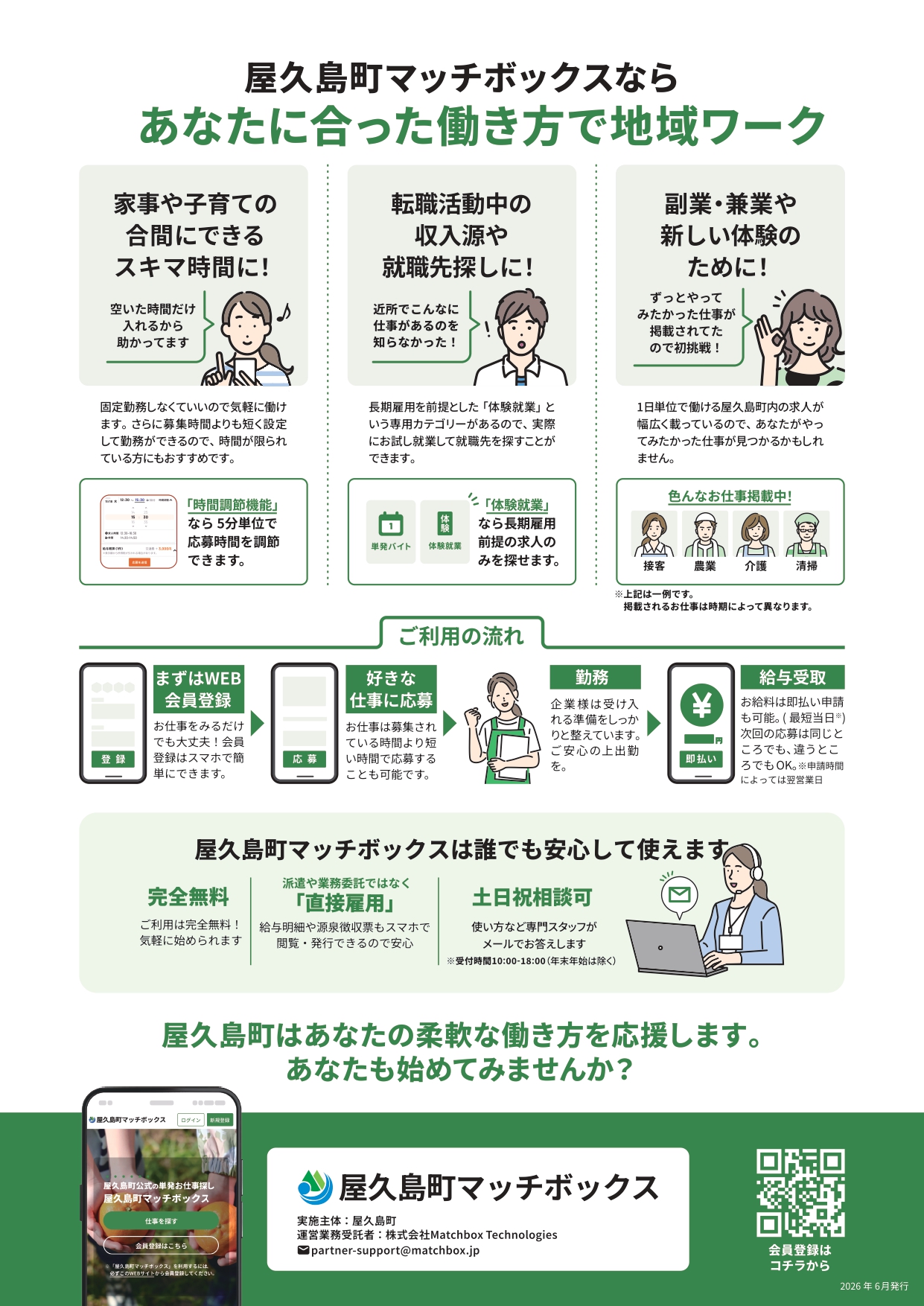 求職者向けチラシ裏