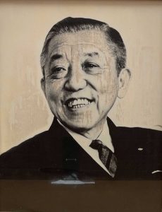 岩崎與 八郎氏のモノクロ写真